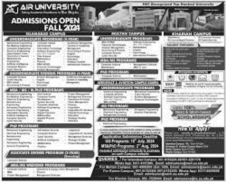 Air University Multan Campus New Admissions Open Fall 2024