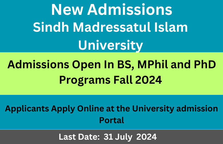 Sindh Madressatul Islam University New Admissions Open Fall 2024 (2)